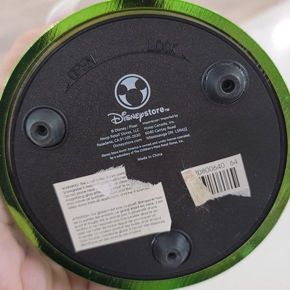 Disney NWT Toy story Buzz Lightyear photo snow globe metallic green outer space - Picture 9 of 14